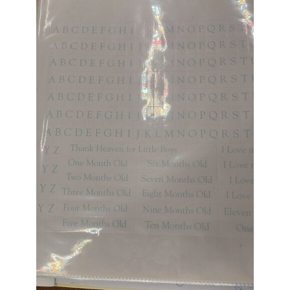 Baby Boy Scrapbook By Markings 12" x 12" Blue and White - Picture 2 of 7